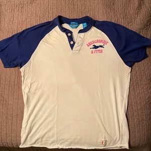 Mens Abercrombie & Fitch Baseball T shirt. Sz L
